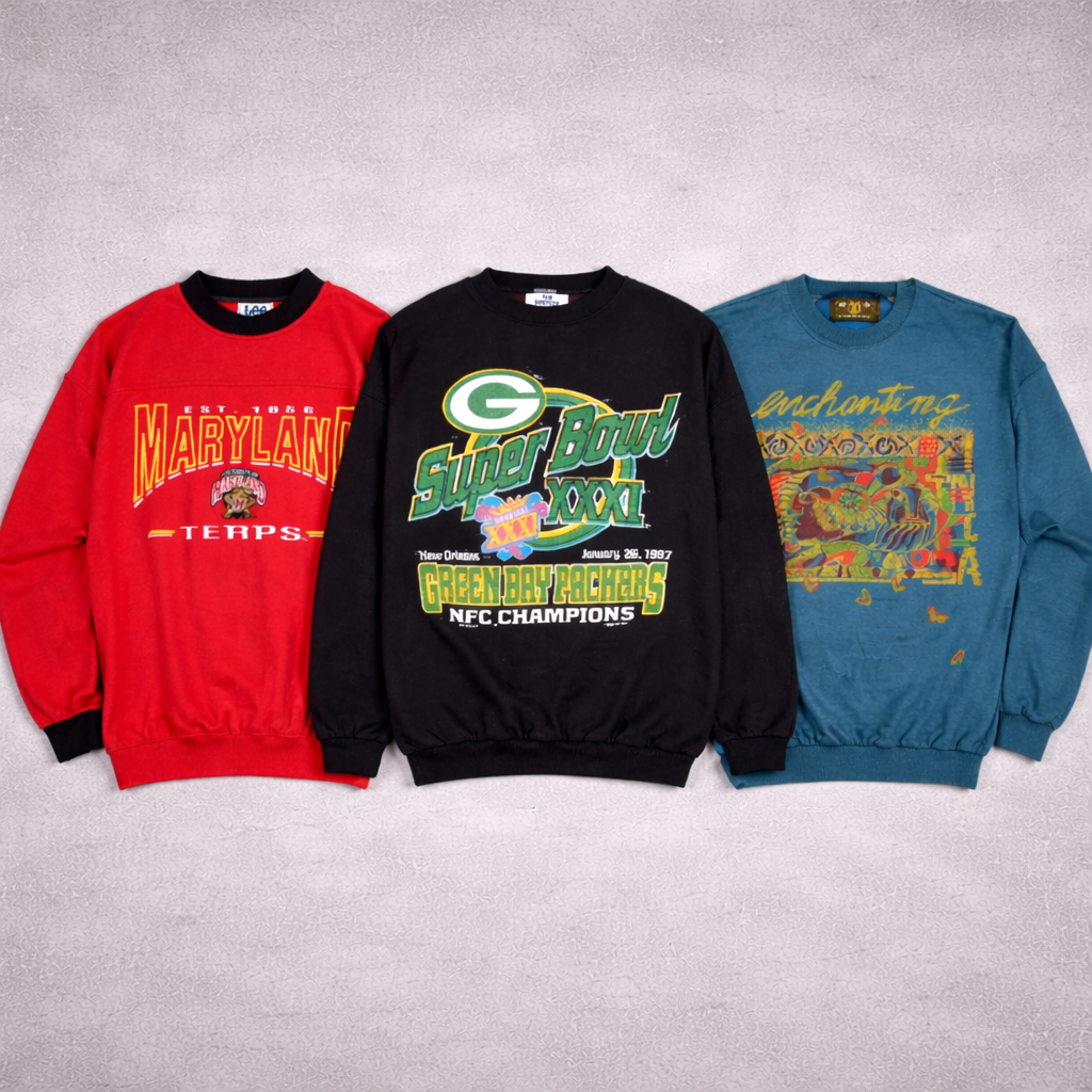 15x Vintage Graphic Sweatshirts